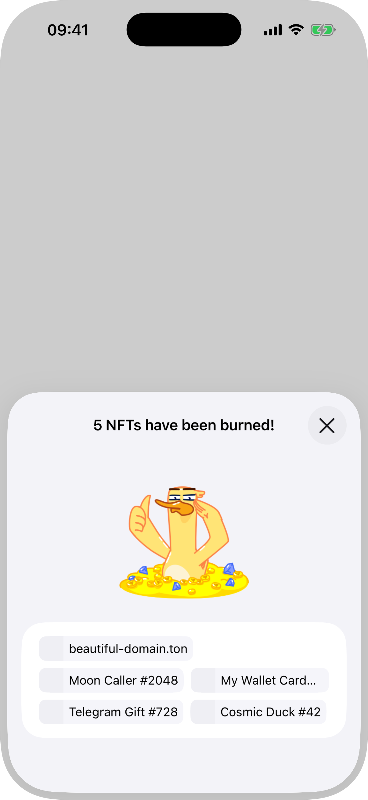 burn-nft-multiple success
