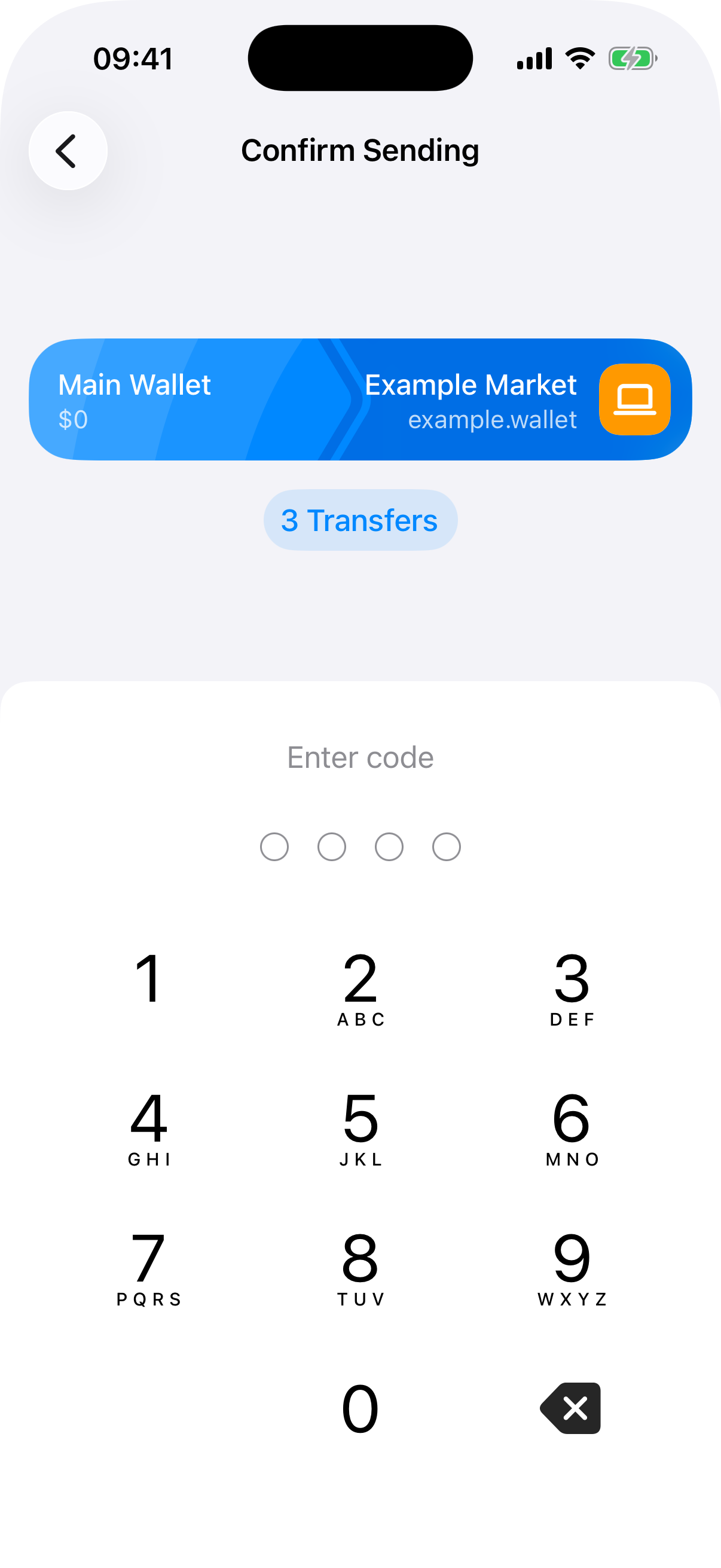 dapp-send-multiple passcode