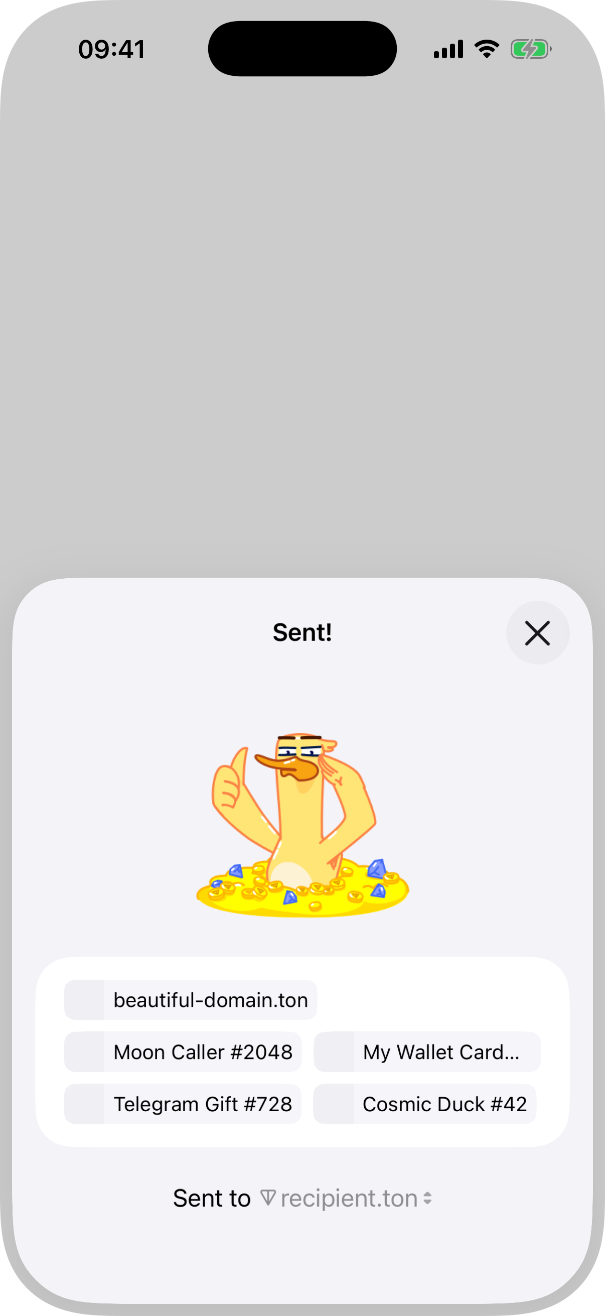 send-nft-multiple success