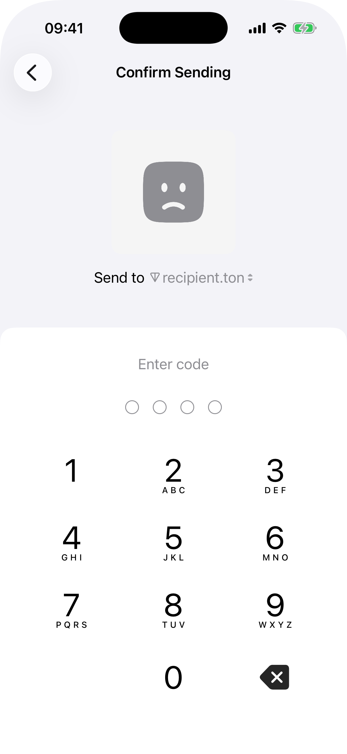 send-nft-single passcode